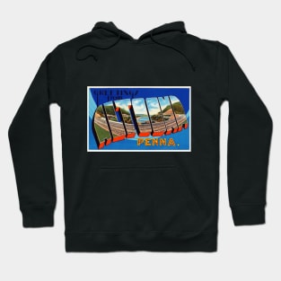 Greetings from Altoona, Pennsylvania - Vintage Large Letter Postcard Hoodie